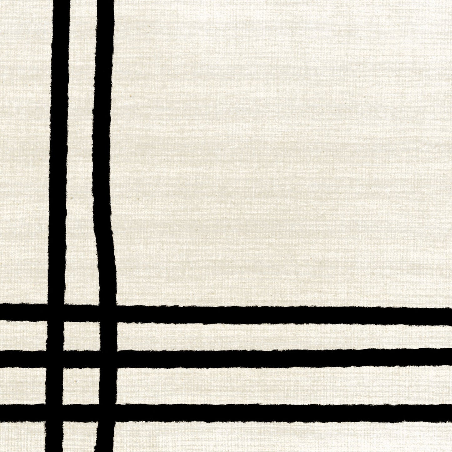 Minimalist modern artwork with lines and textures in black and beige background