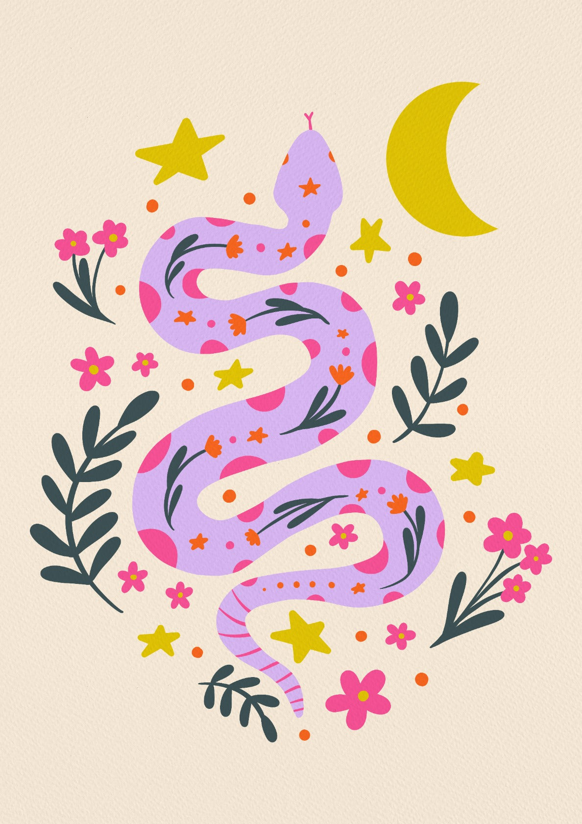 Lunar snake - violet