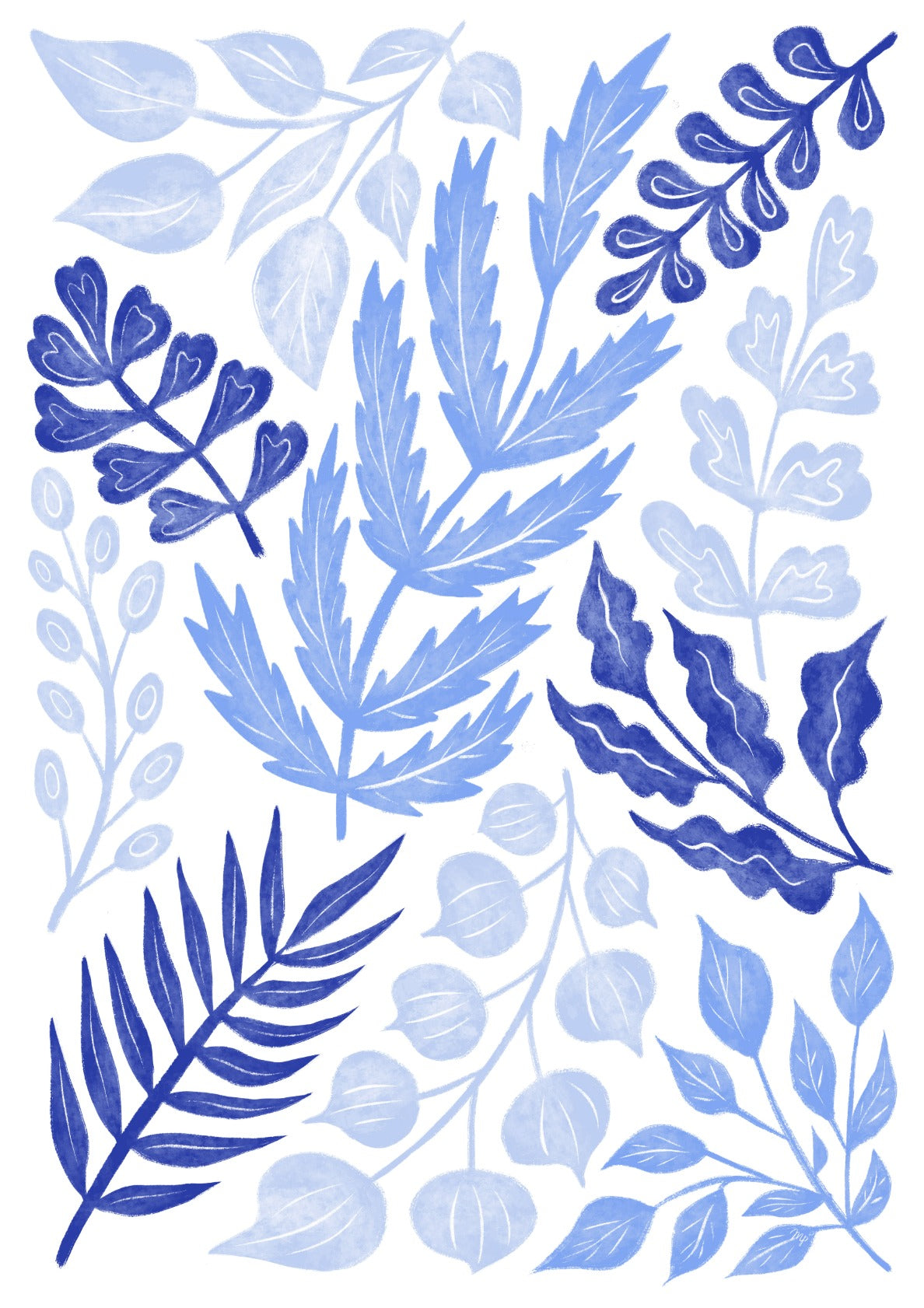 Blue Leaf Plant Twigs