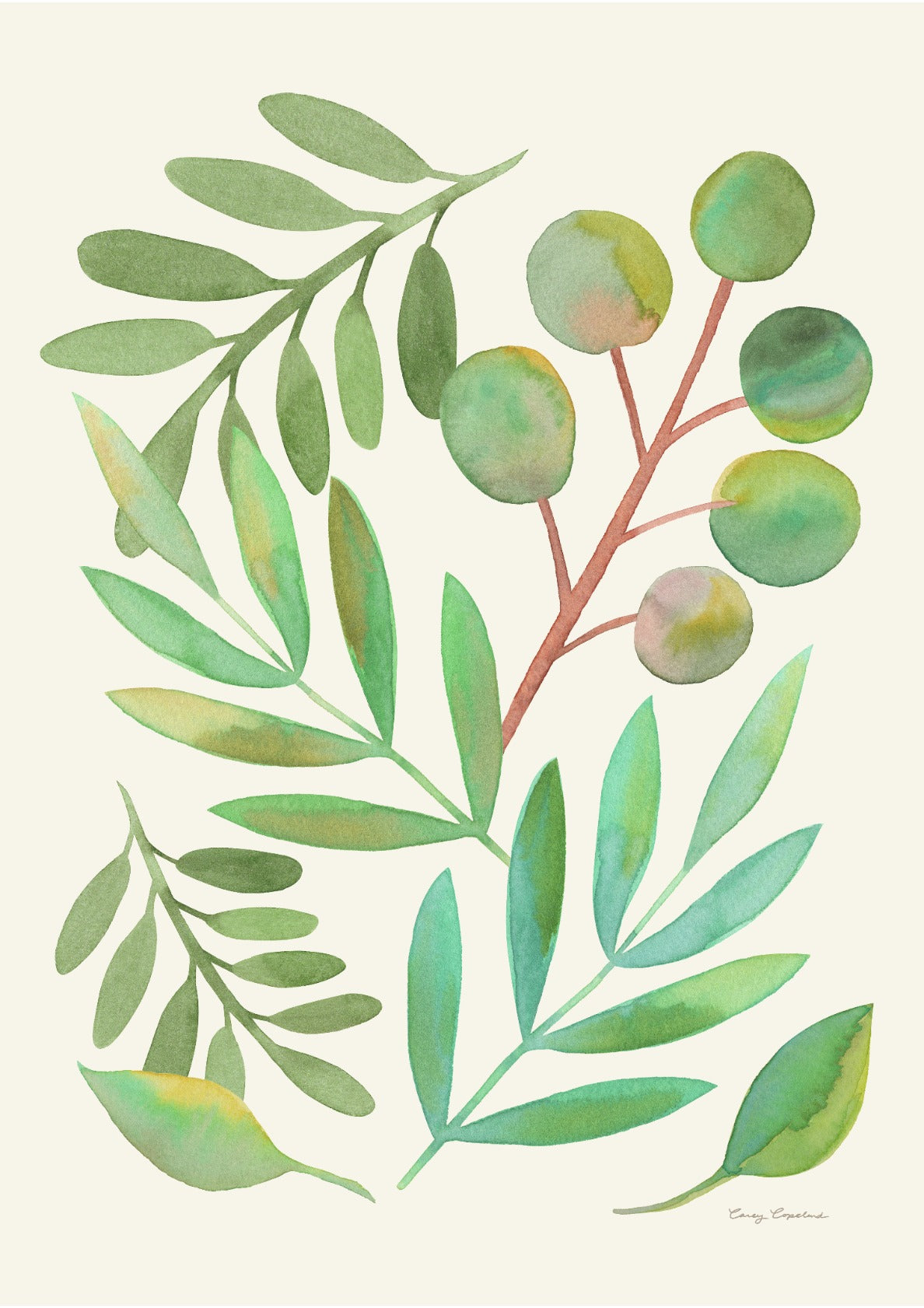 Watercolor Leaves