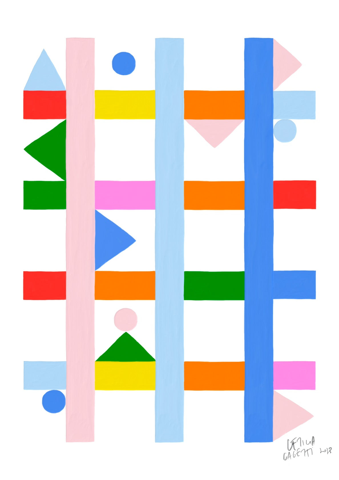 Estudios Geométricos 05 Abstract Art Print