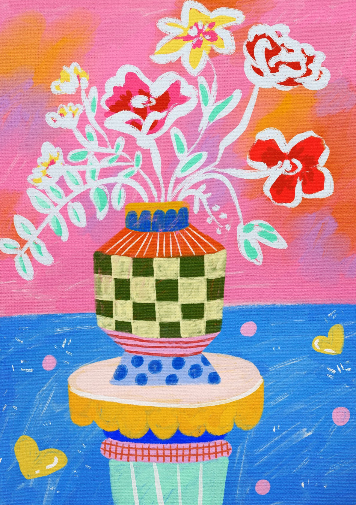 Bold Floral In A Vase