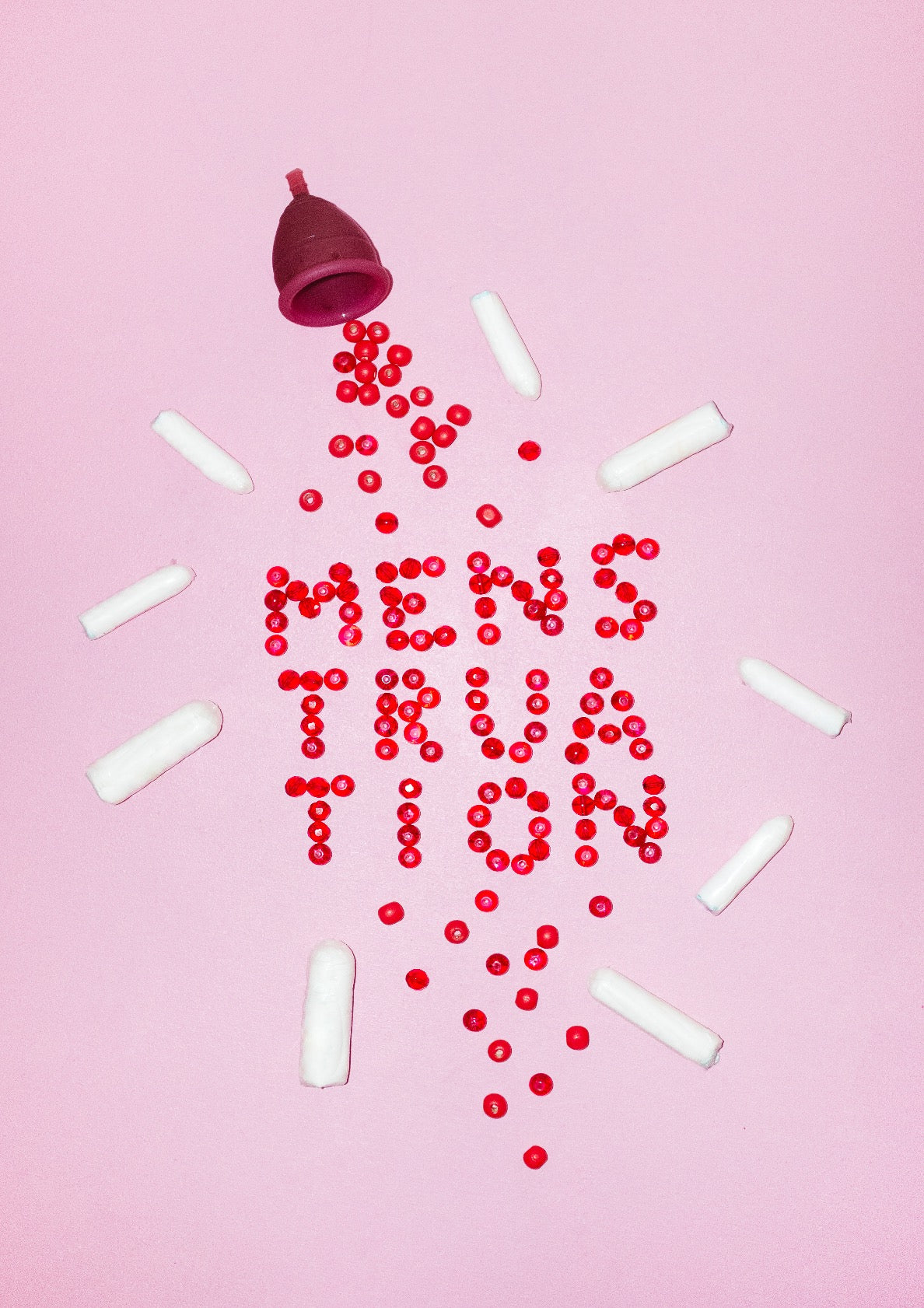 Playful menstruation print