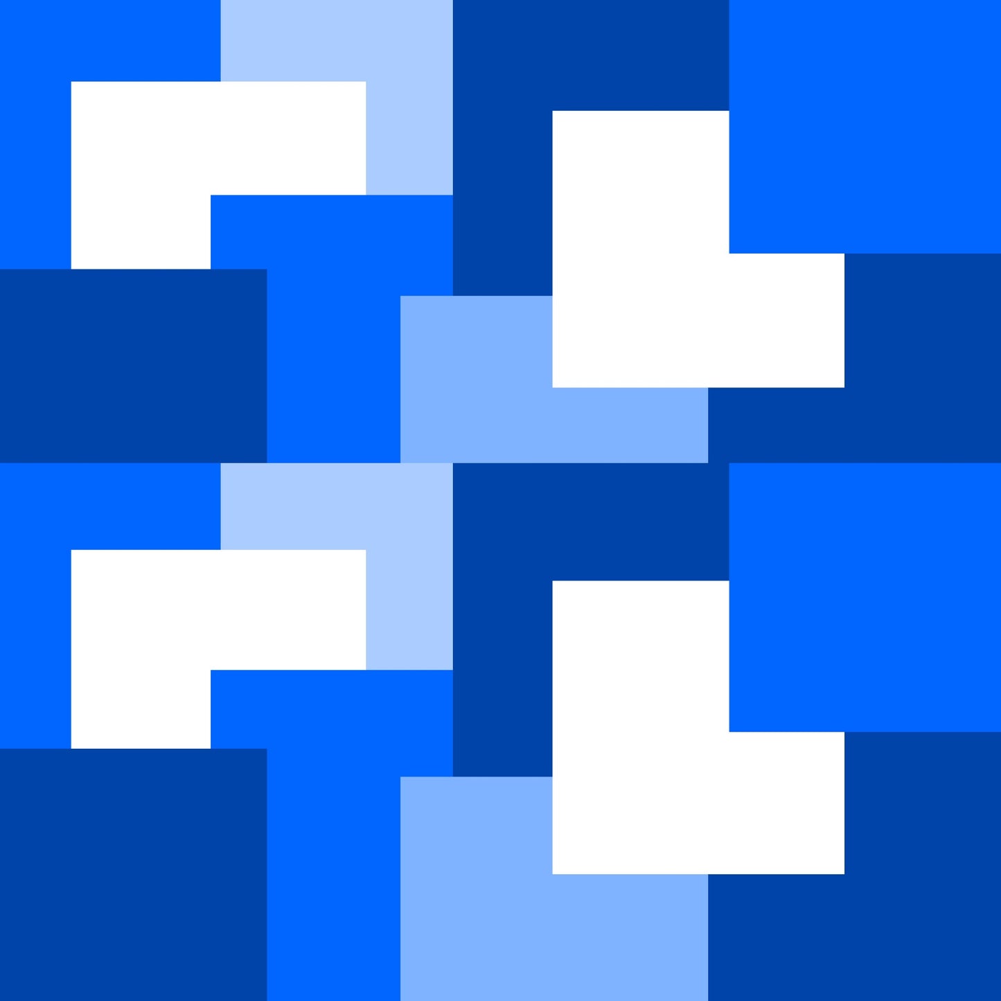 Blue abstract square tiles