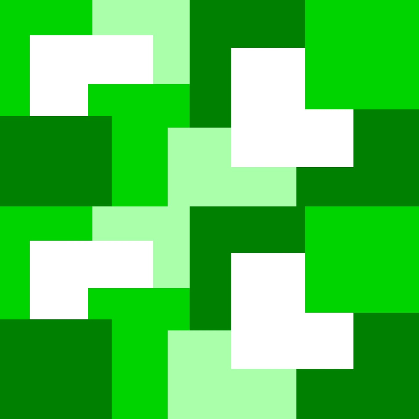 Green abstract square tiles pattern