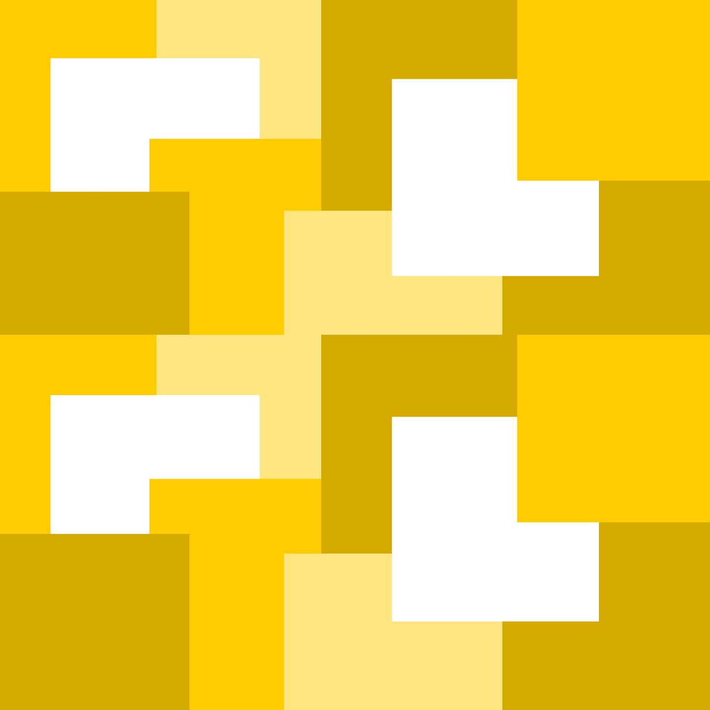 Yellow abstract square tiles pattern