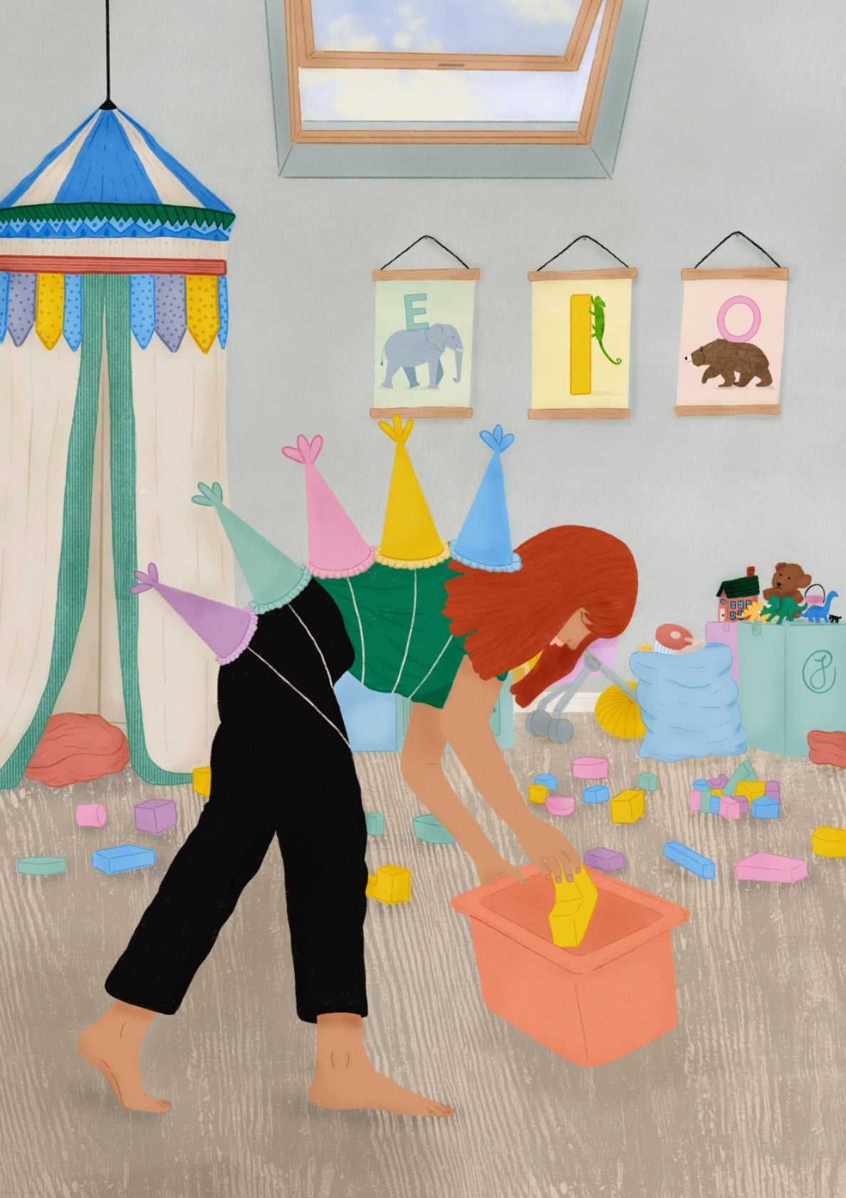 Dino party cleaning party