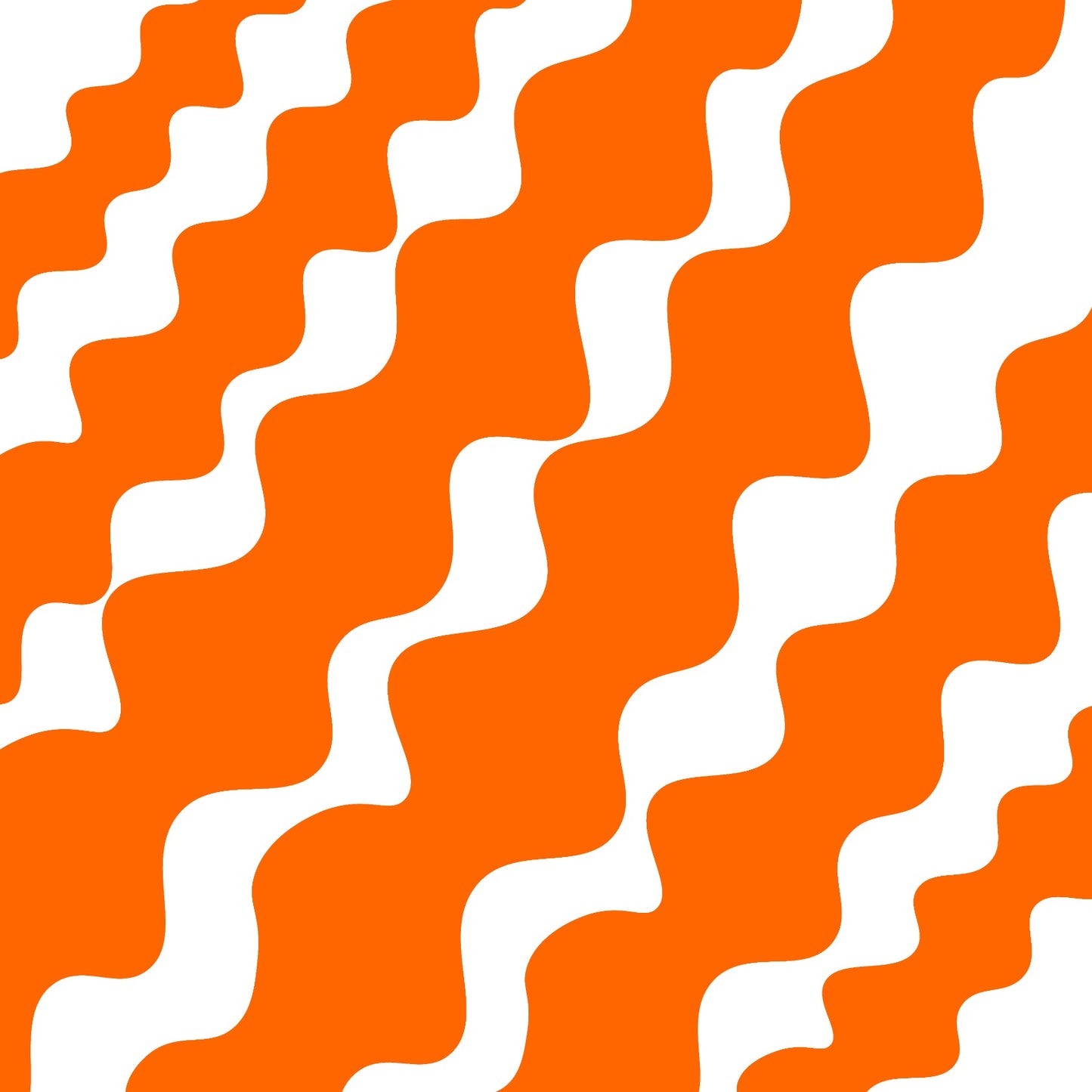 Orange slanting waves