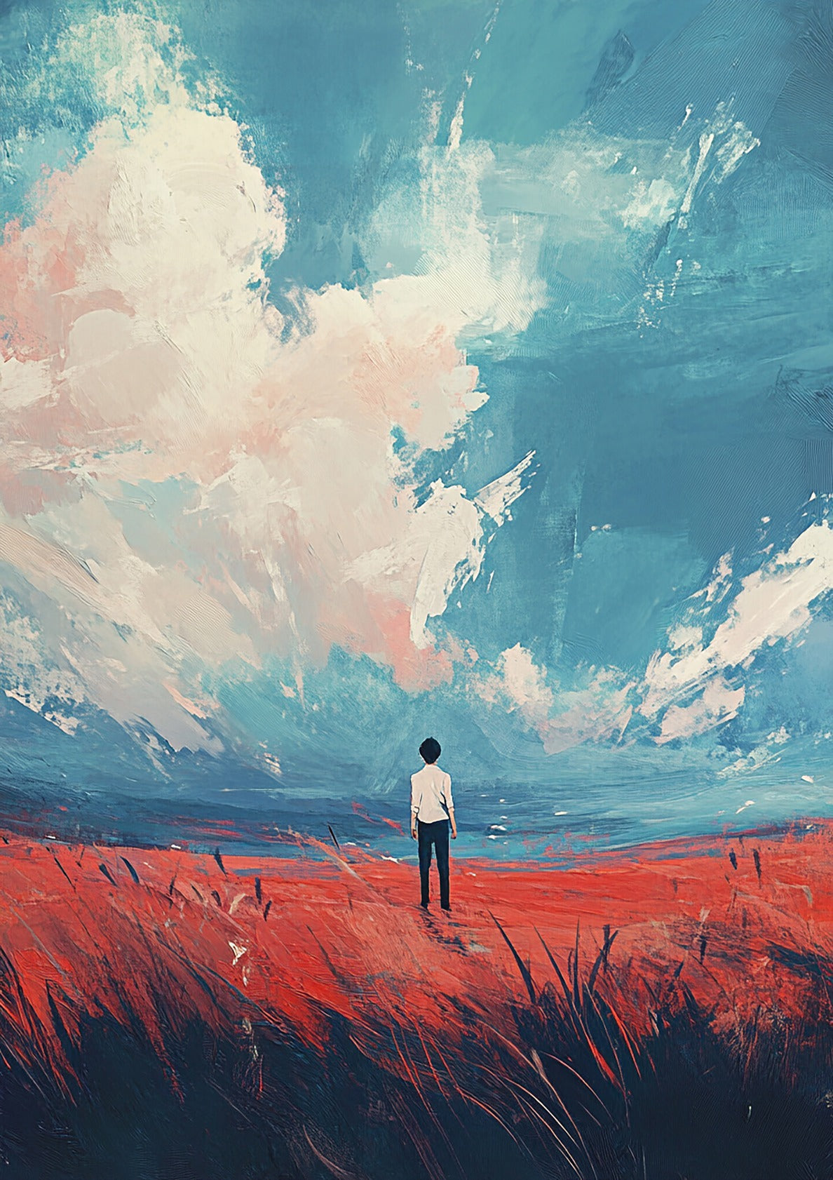 Man Looking at the Sky