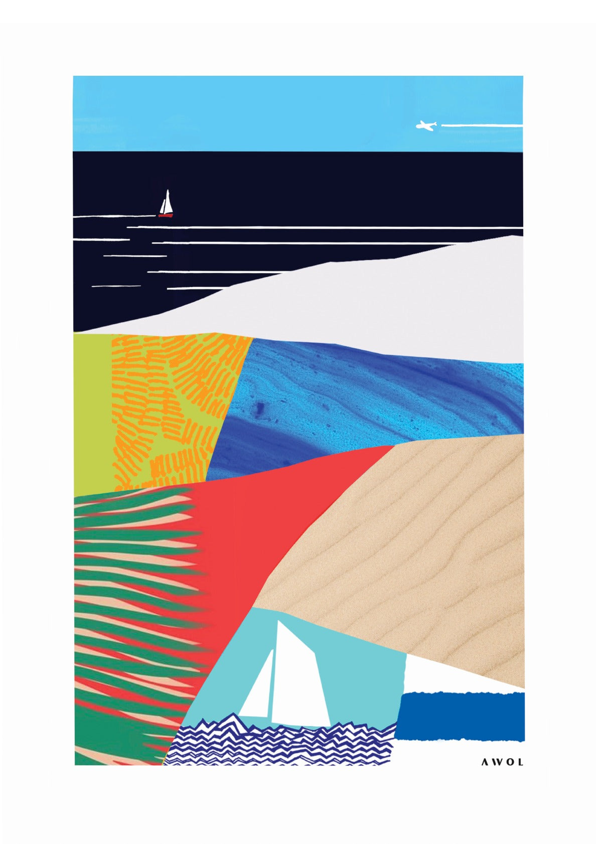 Beach Vibes Abstraction, Paradise Destinations Around The World