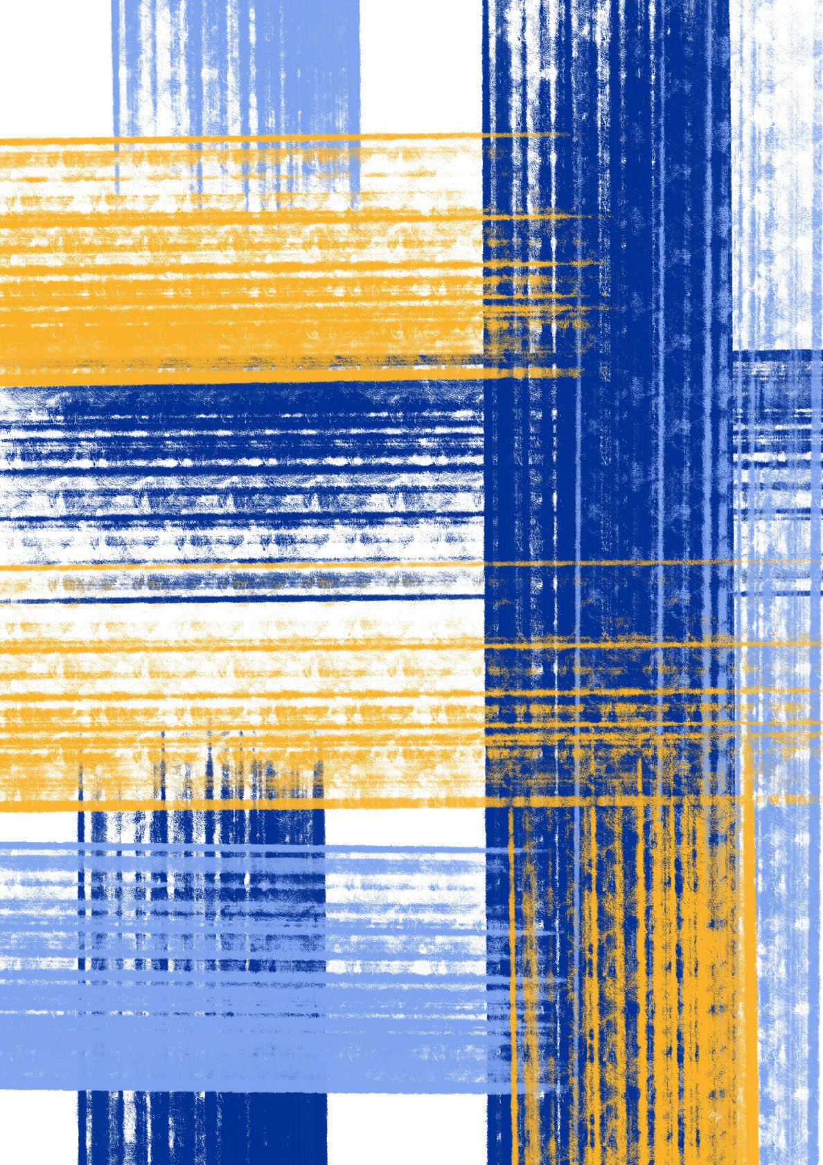 Abstract blue rays One Set