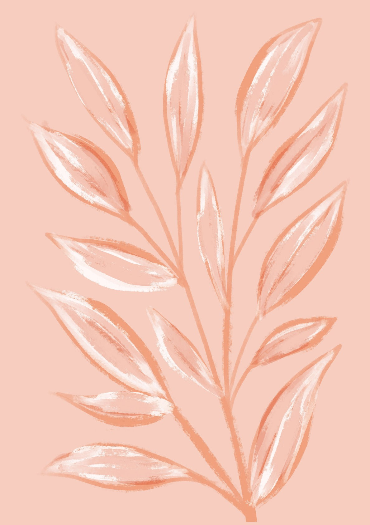 Soft pink nordic plant