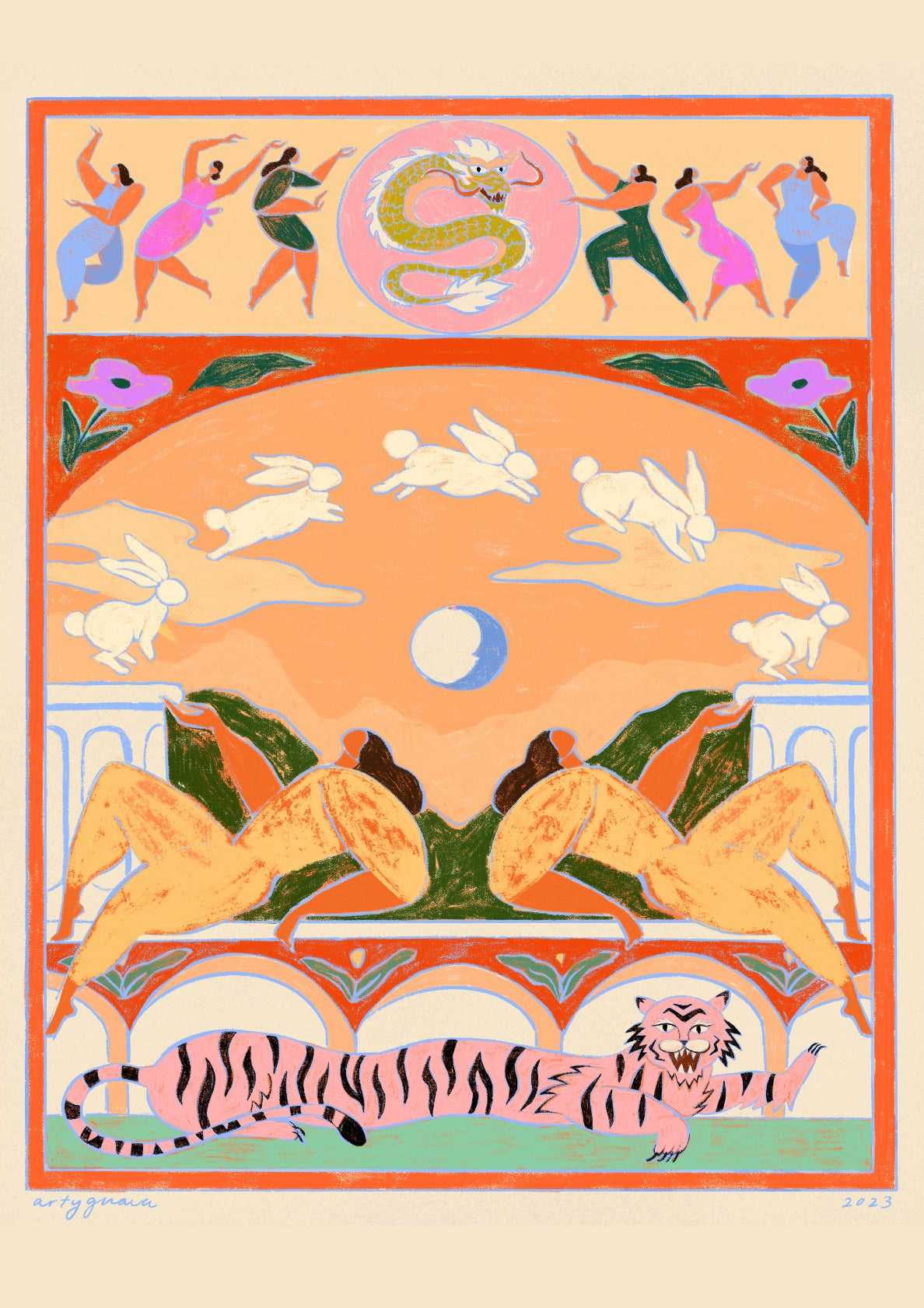 Rabbit Jumps Over The Moon