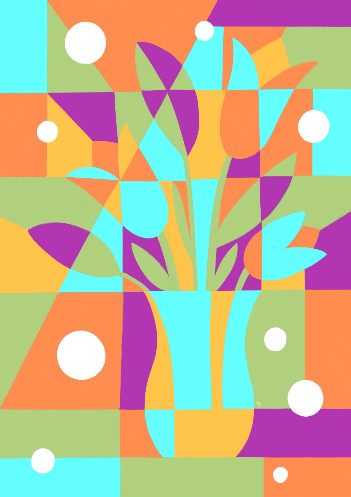 Bold Geometric kitchen