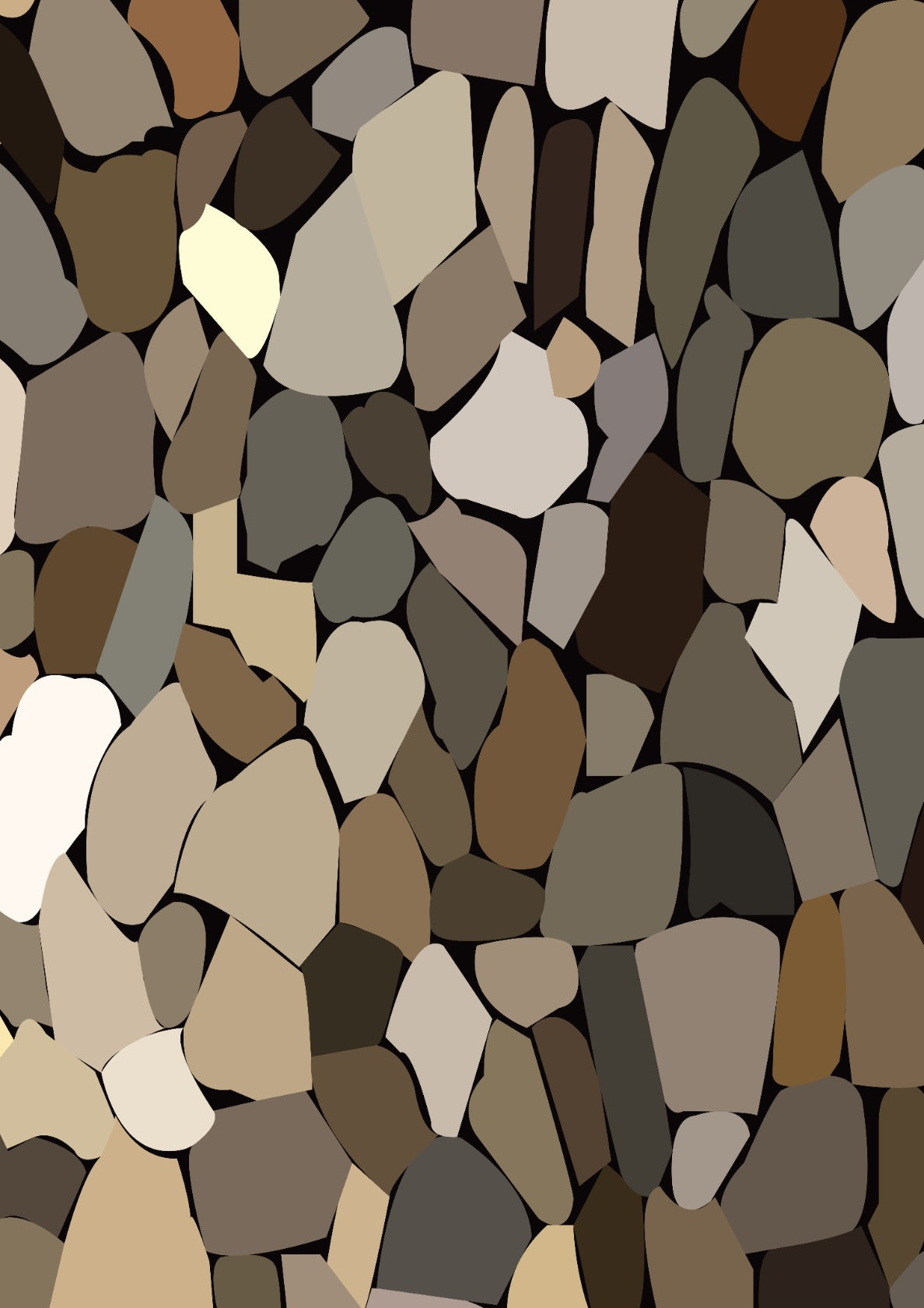 Colorful Wall Stones Pattern