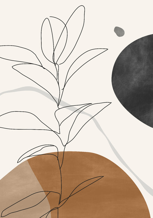 Abstract Art Minimal Plant