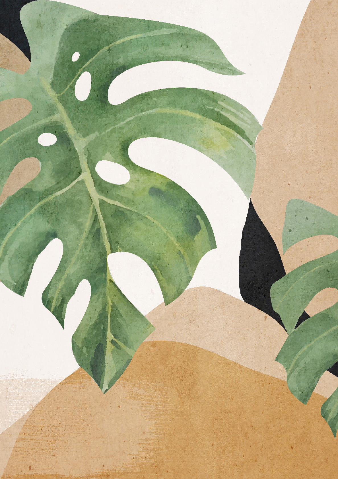 Abstract Art Tropical Leaves 3