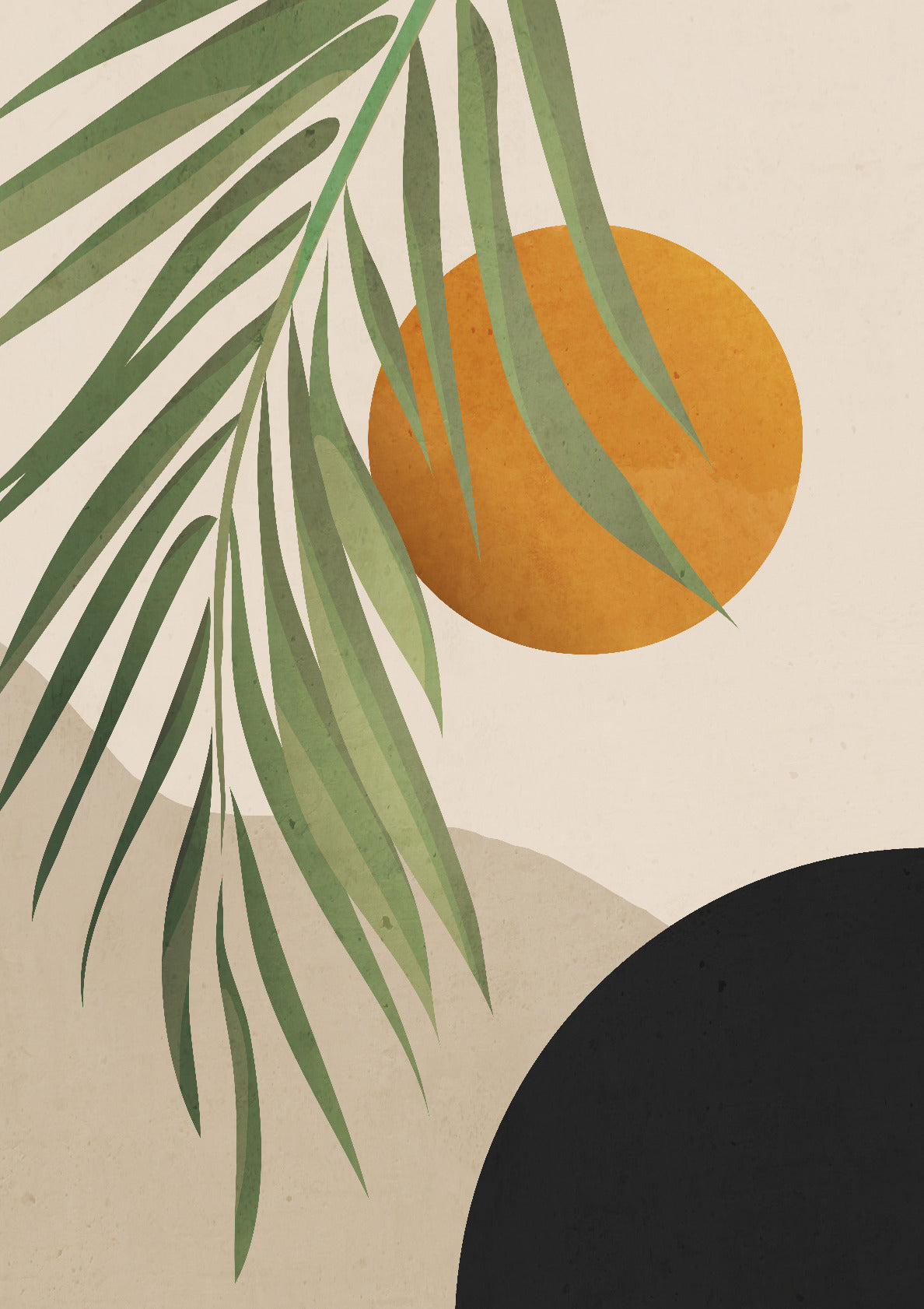 Abstract Art Tropical Leaves 47