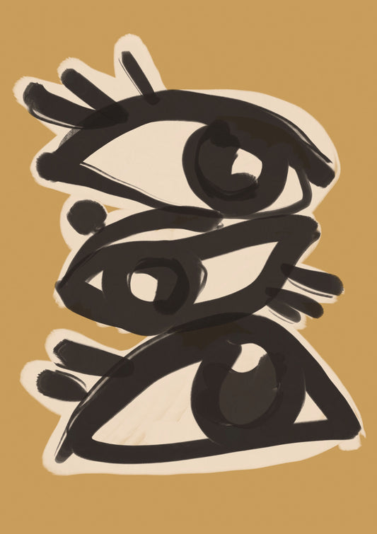 Abstract line art eyes 10