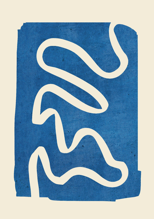 abstract minimal 31-Blue