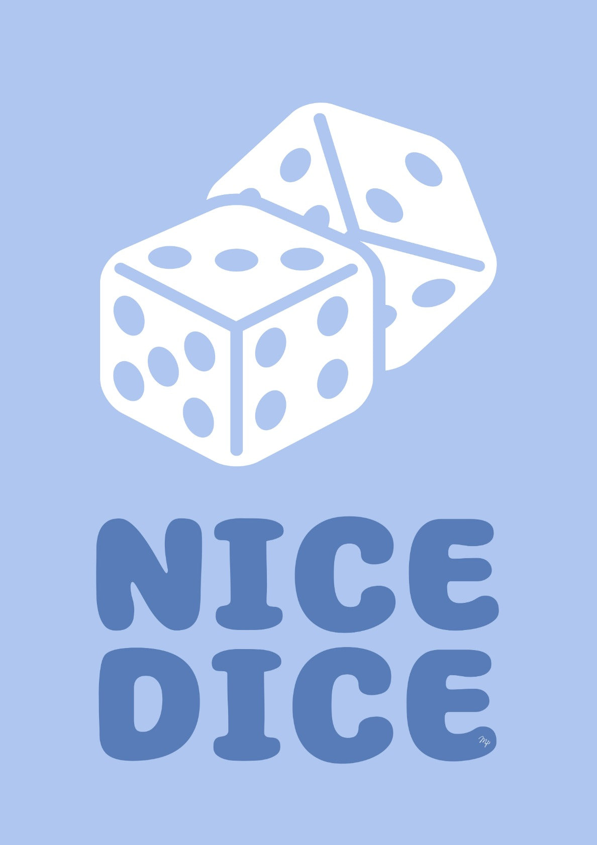 Blue nice dice