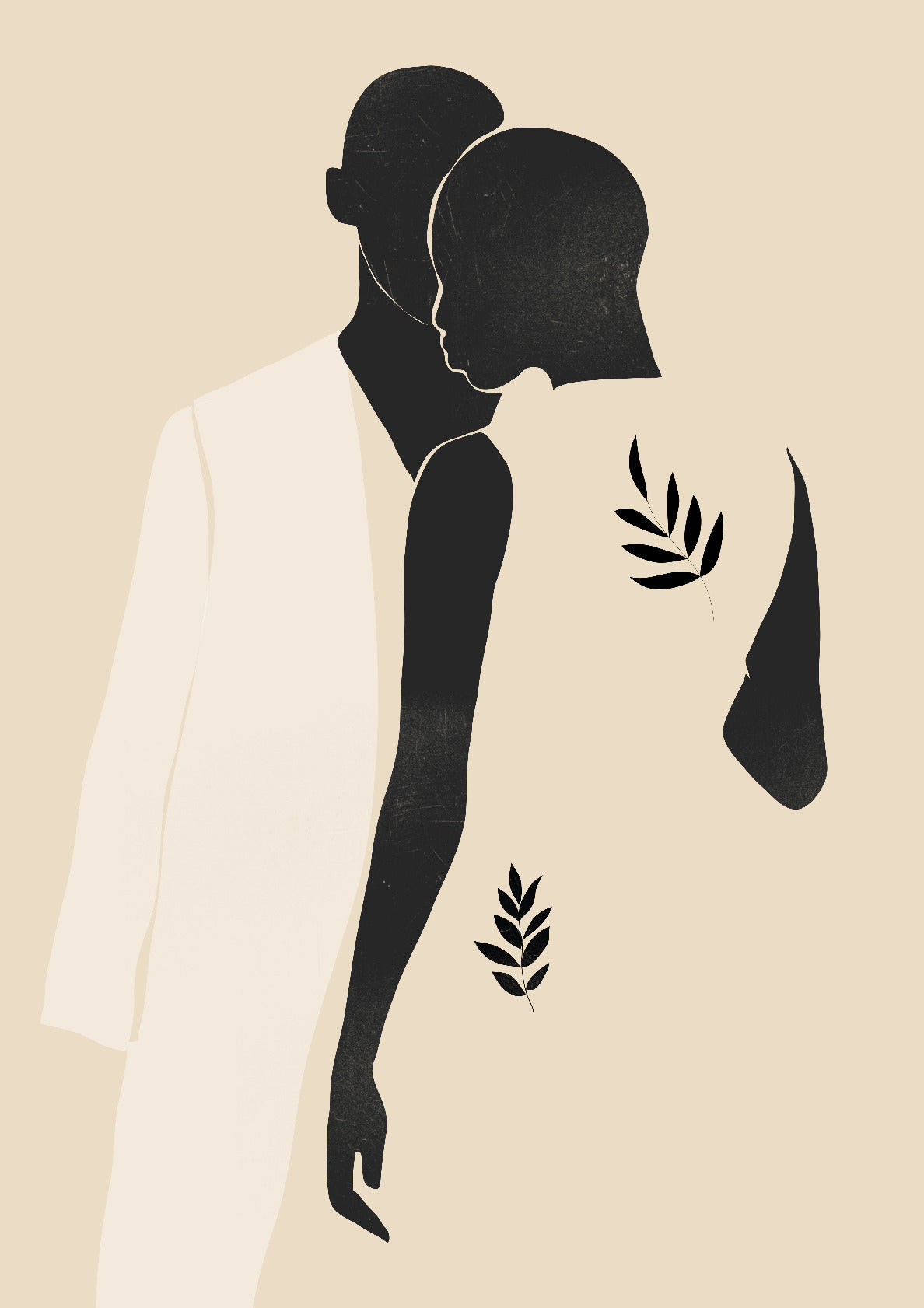 Minimal Abstract Art Couple