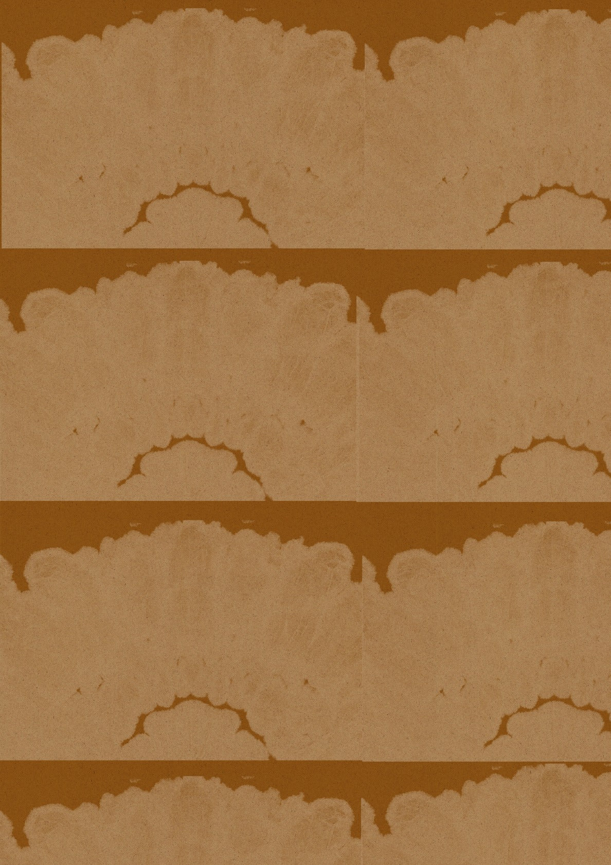 Floral pattern in yellow ochre.