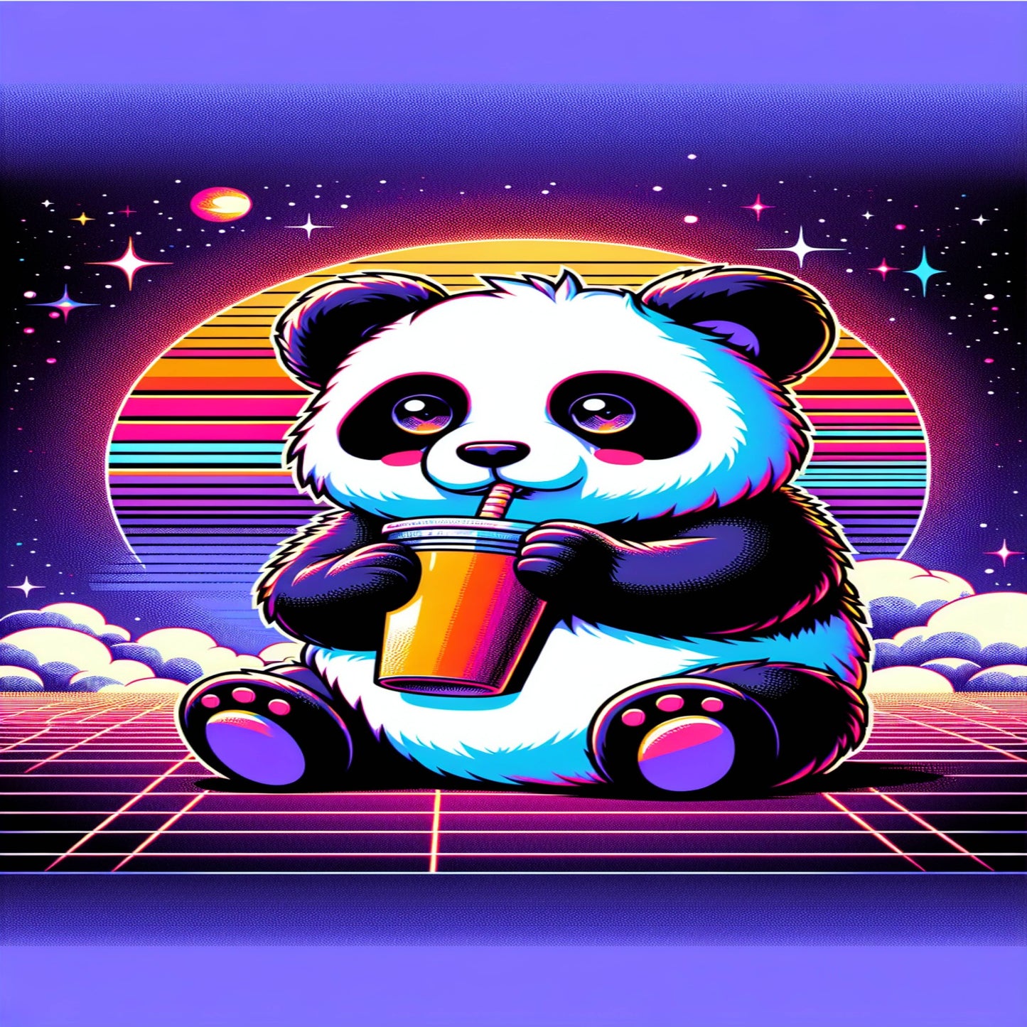 Cute Panda Drink