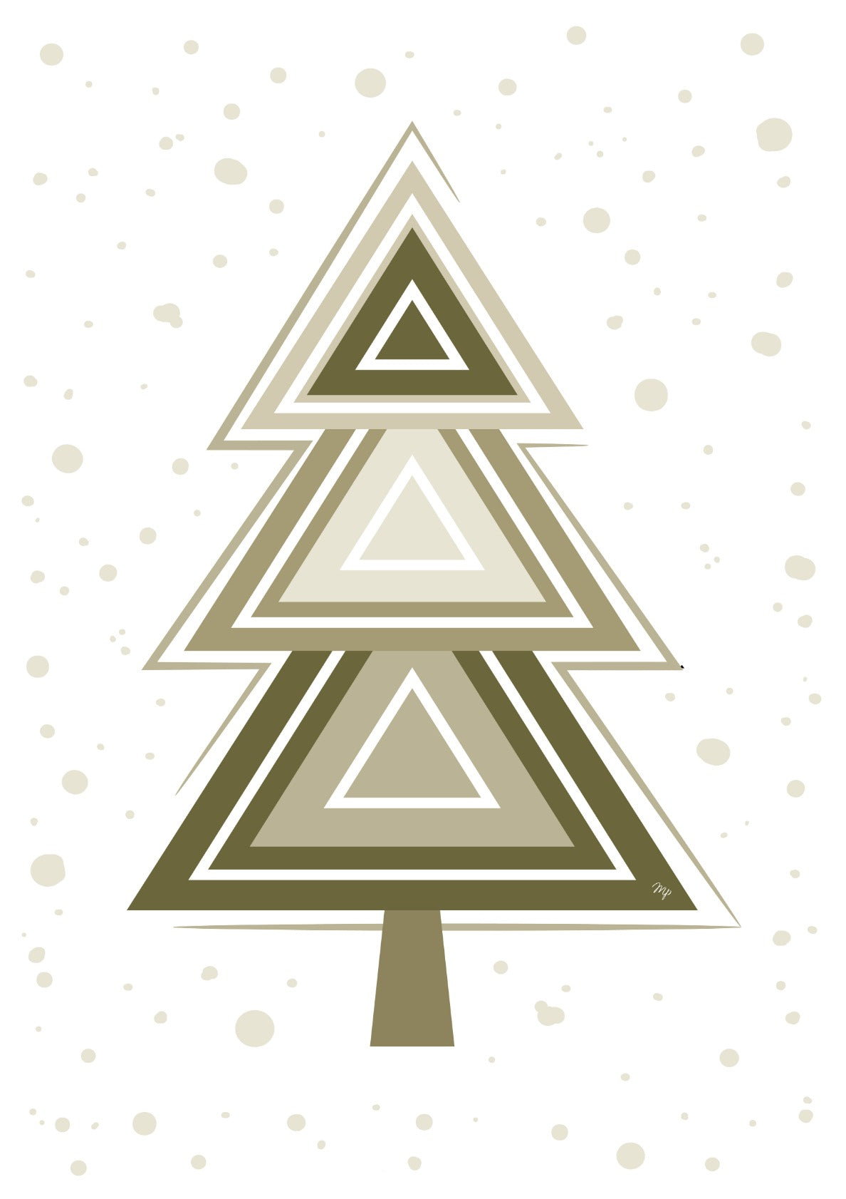 Beige Nordic Christmas Tree