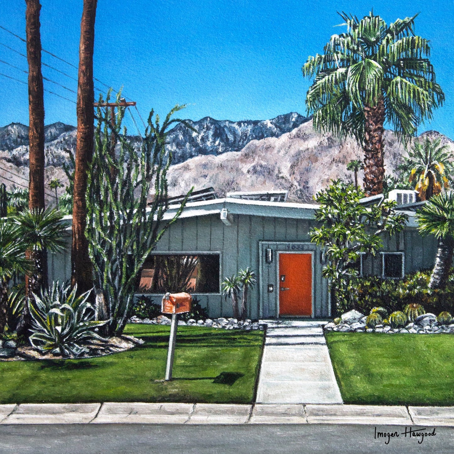 Palm Springs Orange Door