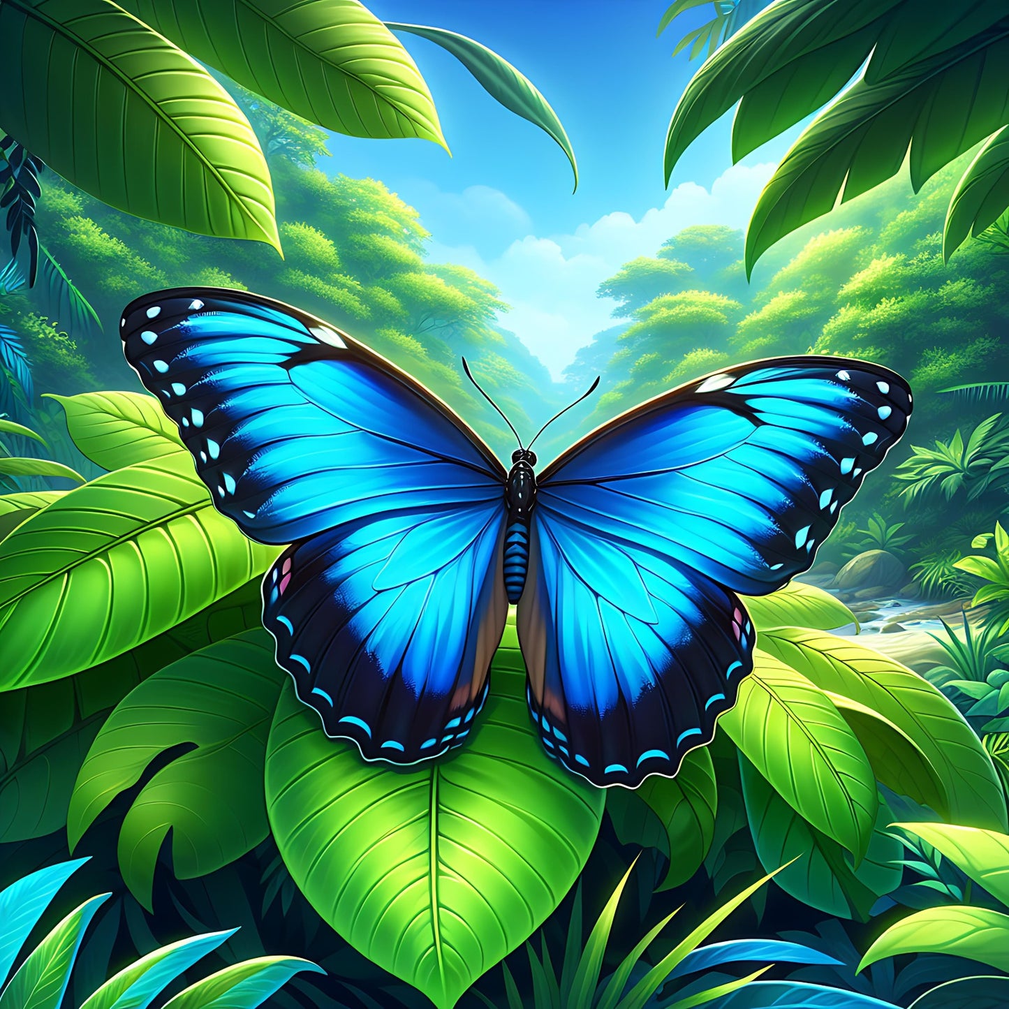 blue morpho butterfly