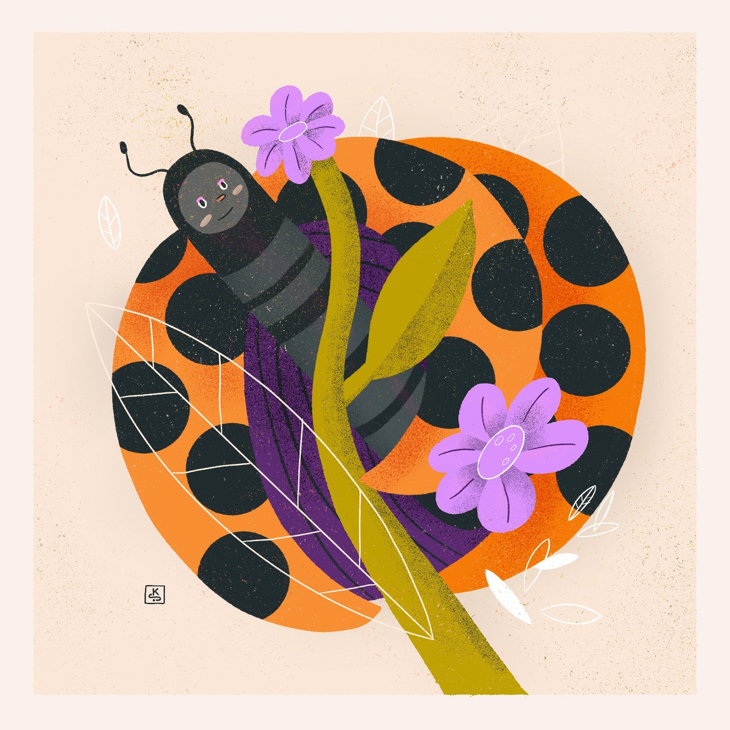 Very friendly ladybird