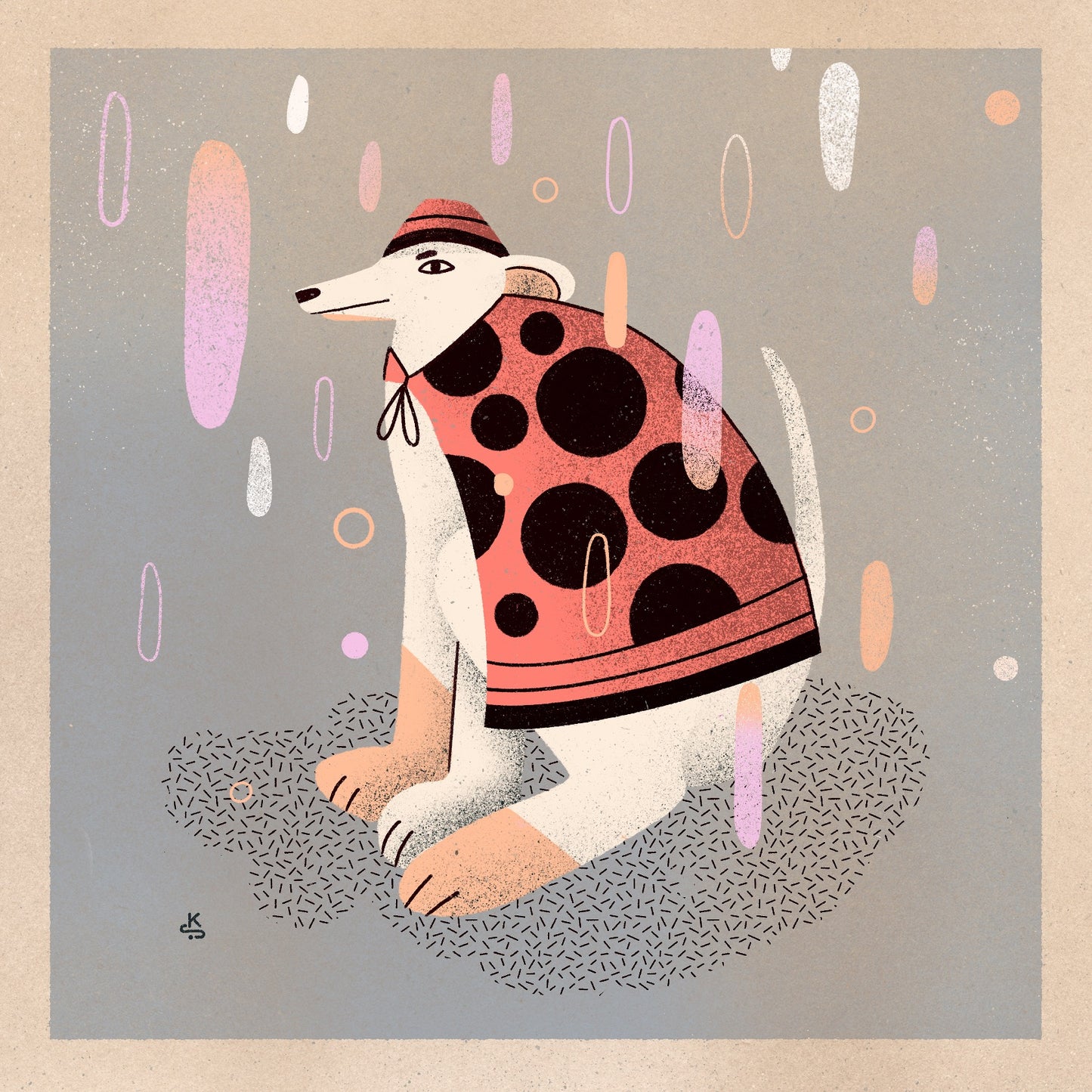 I hate my outfit - dog in the rain