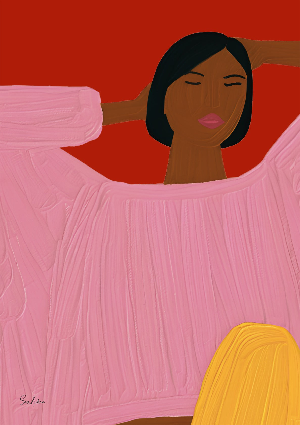 Relax In A Pink Jumper