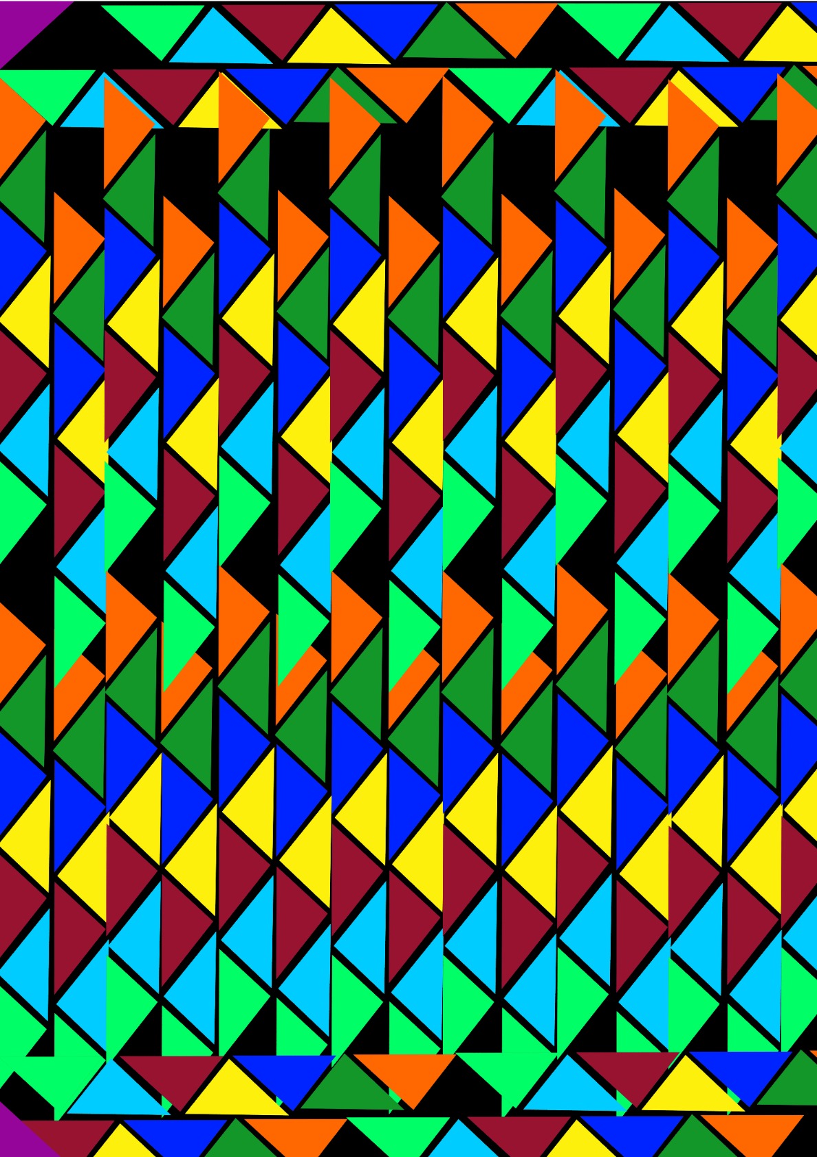 Colorful Geometric Triangle