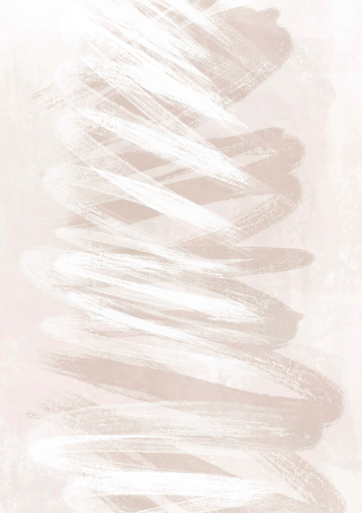 Abstract beige waves Set two