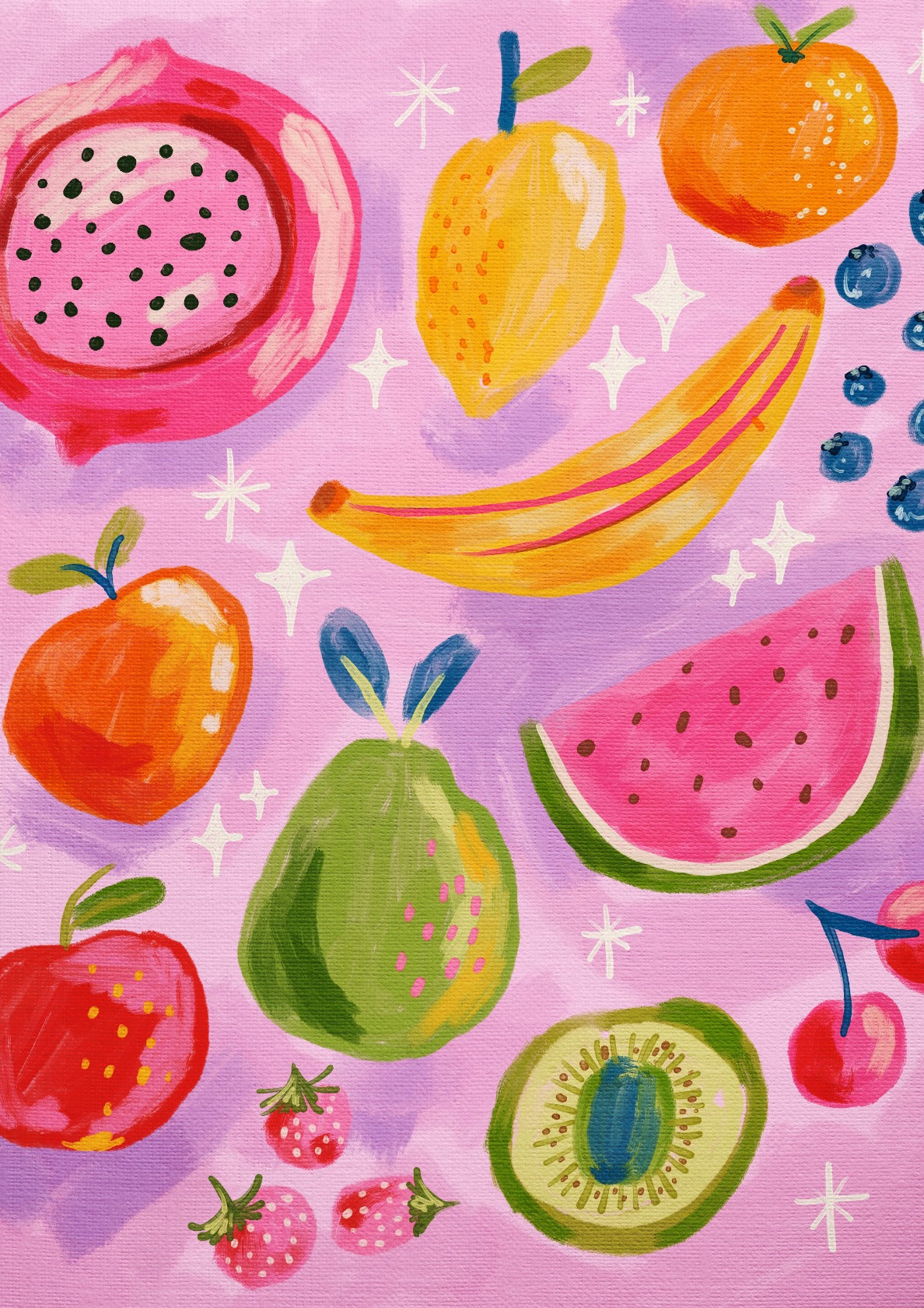 Vibrant Summer Fruits Art