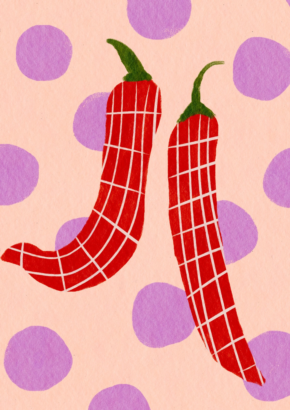 Whimsical Chili Pepper Art
