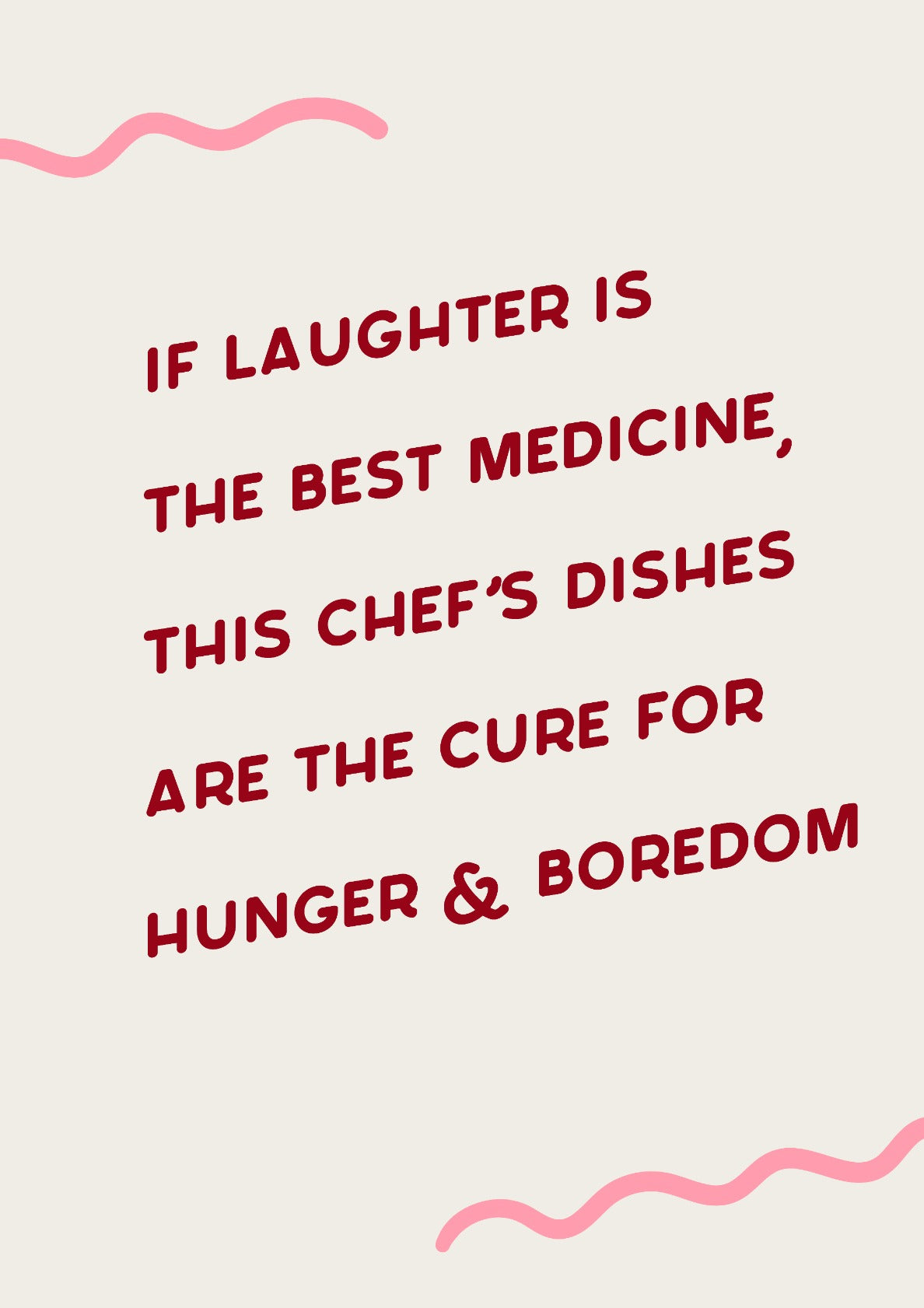 Funny Chef Quote Art