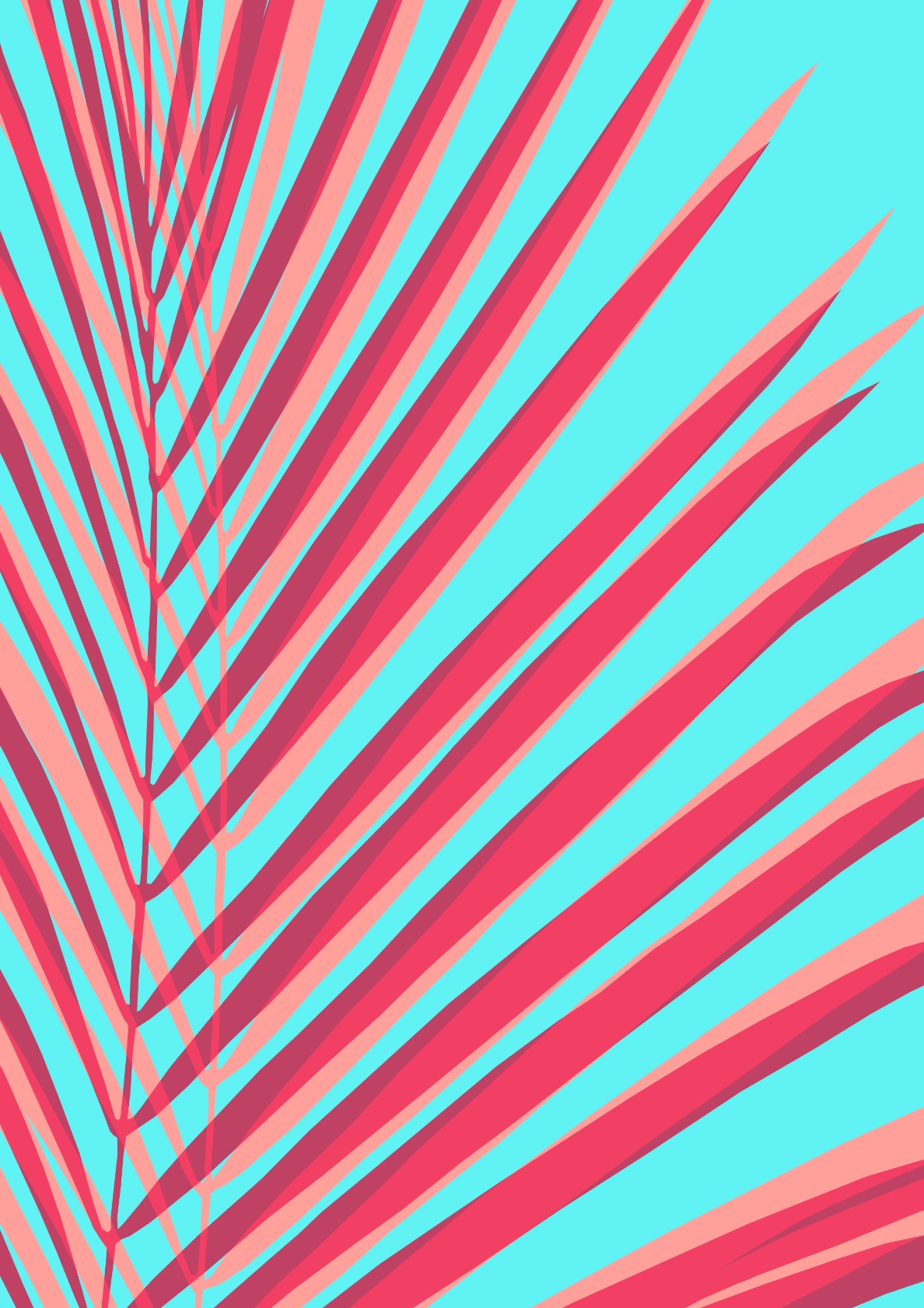 Tropical fashion leaf 4