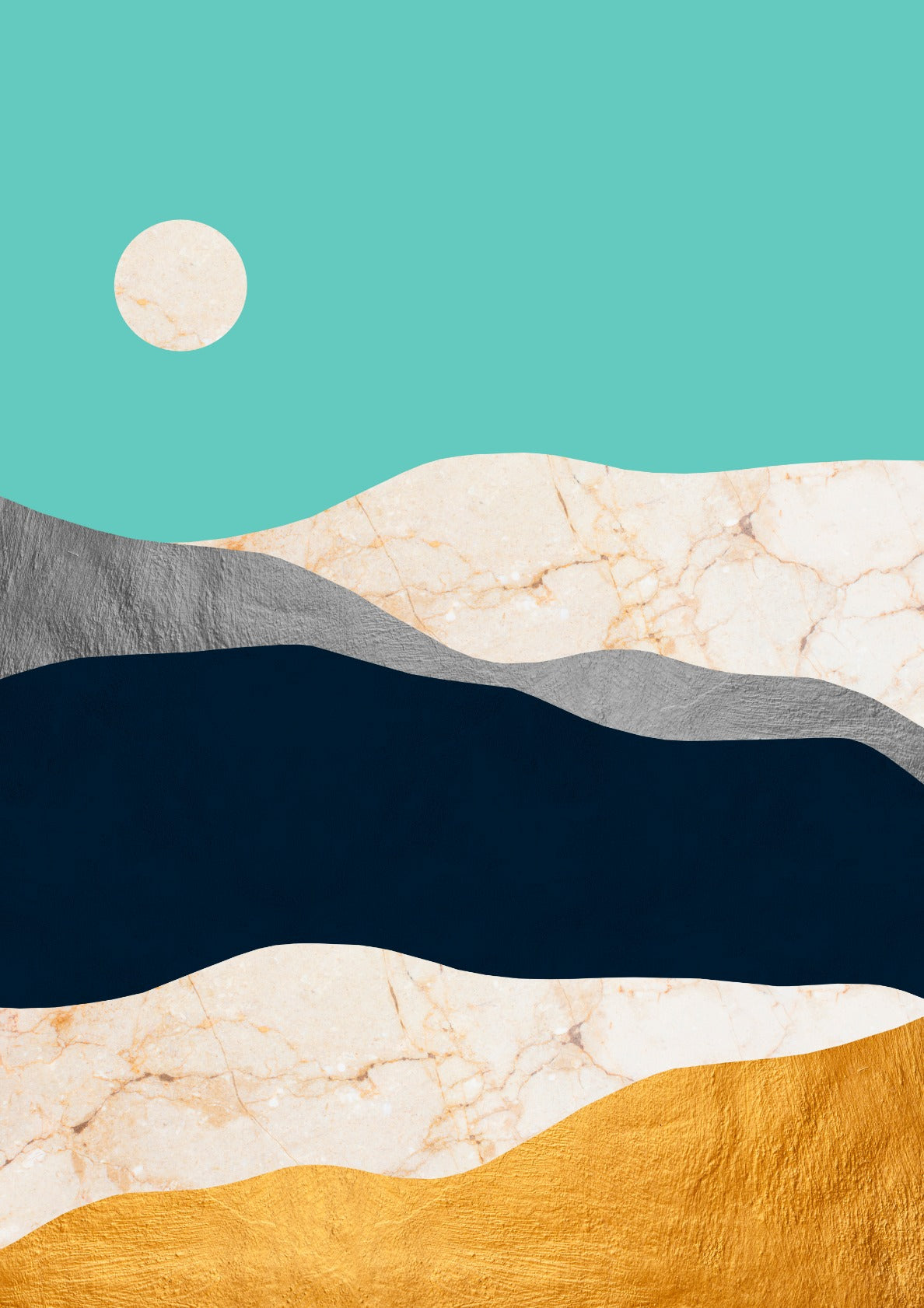 Landscape in collage 2