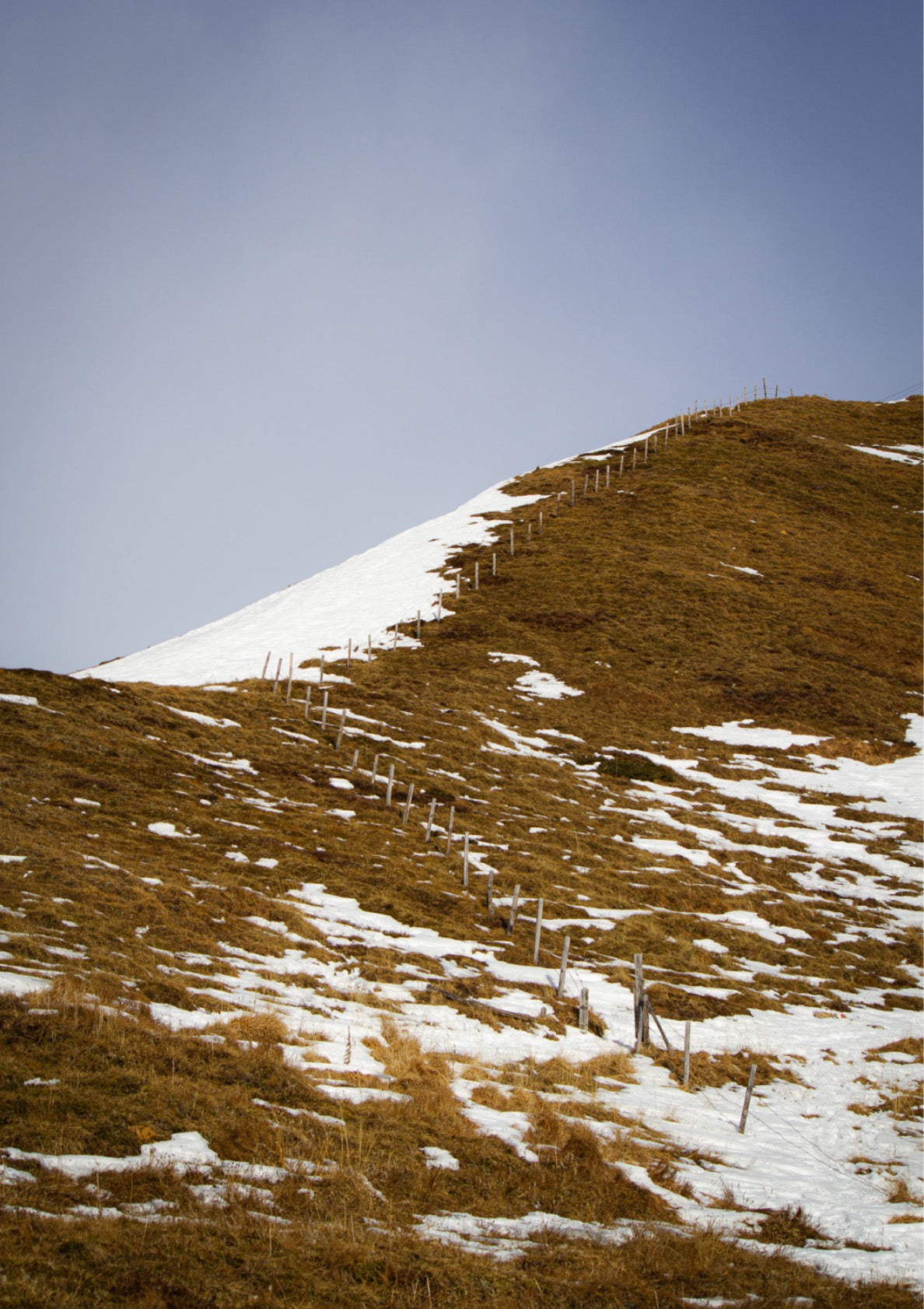 Ascending Fences on a Snowy Slope