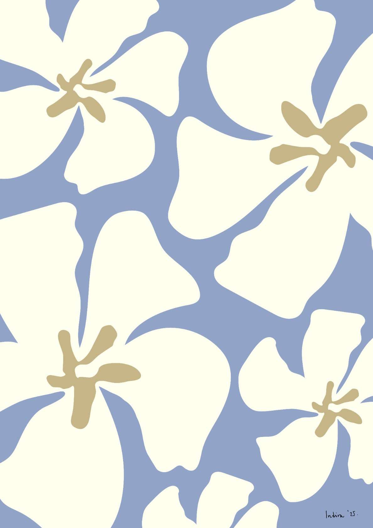 Seashell and a dancing seagrass