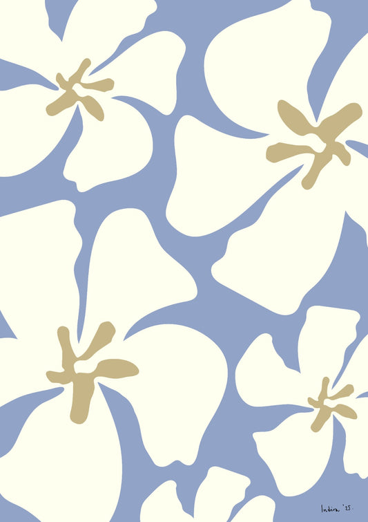 Seashell and a dancing seagrass