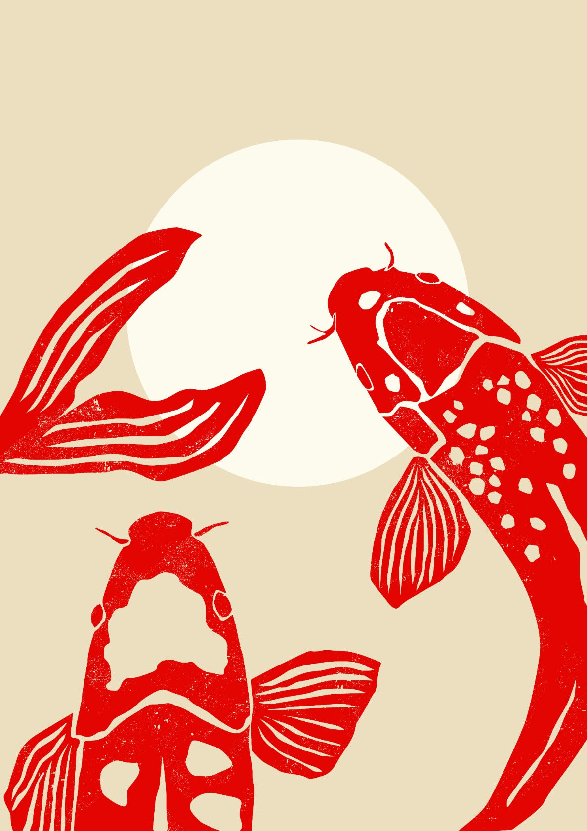 Red Koi Fishes