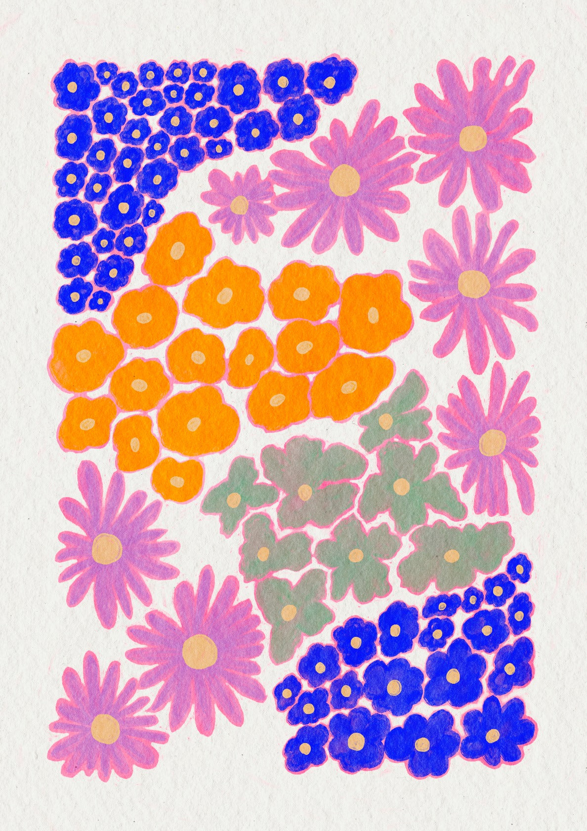 Vibrant Abstract Floral Art