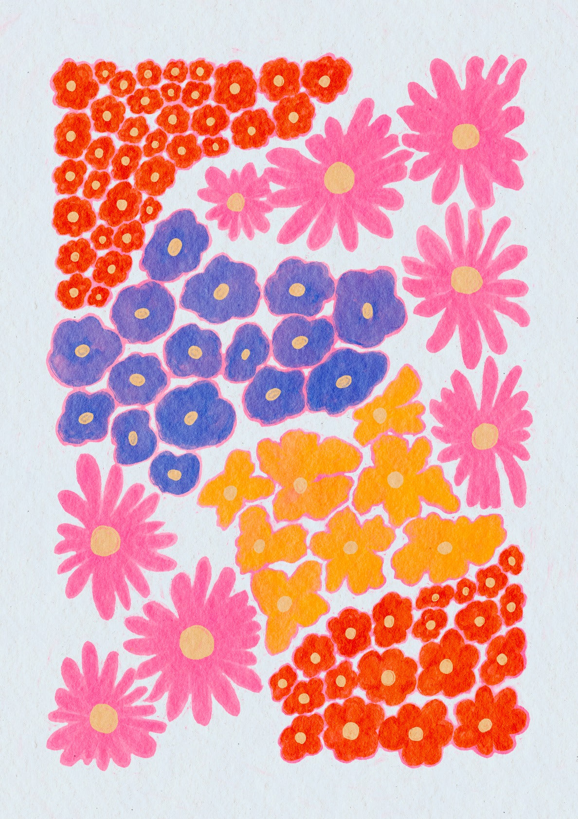 Vibrant Abstract Floral Art