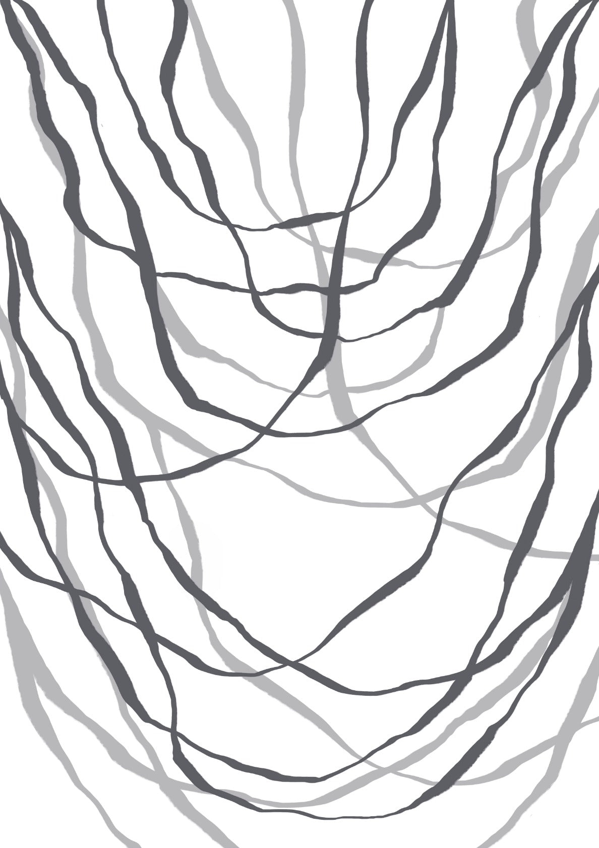 Abstract Grey Ropes