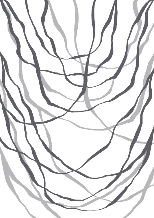 Abstract Grey Ropes