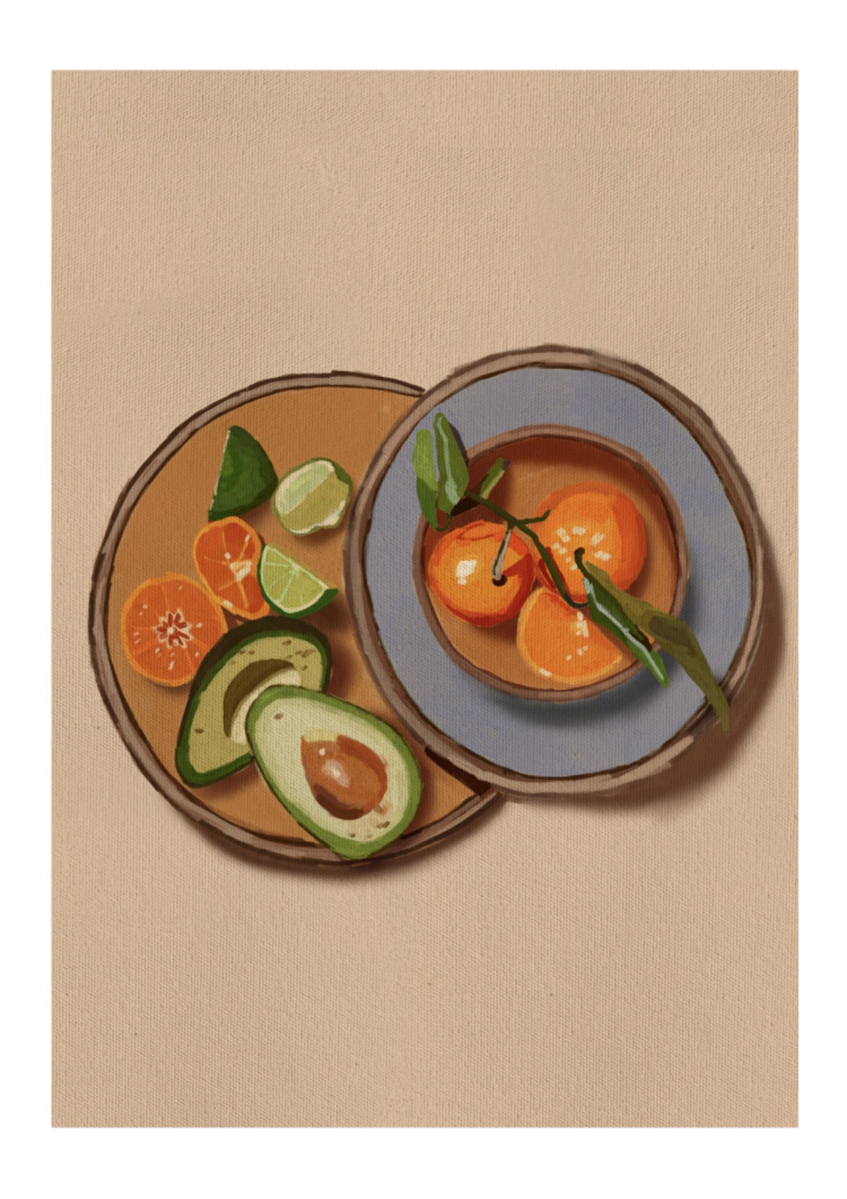 Citrus & Avocado Still Life